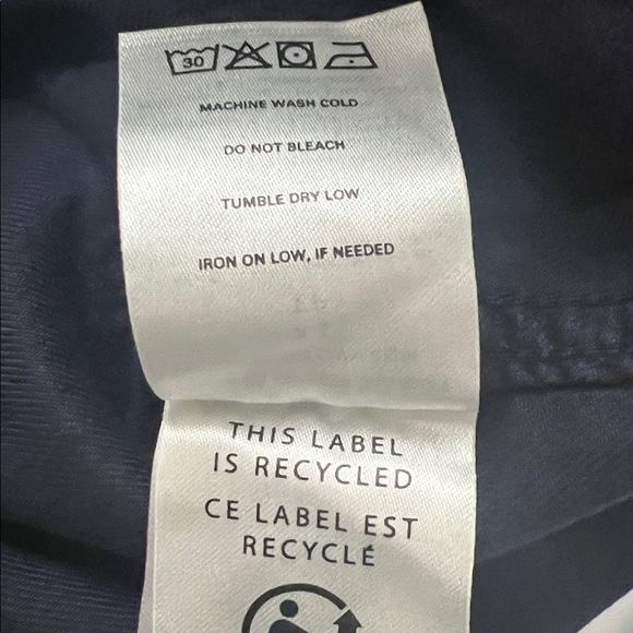 NWT Outerknown Navy Blue Station Cinched Jumpsuit Cotton Linen Size XS Reg. $198 - Picture 8 of 12